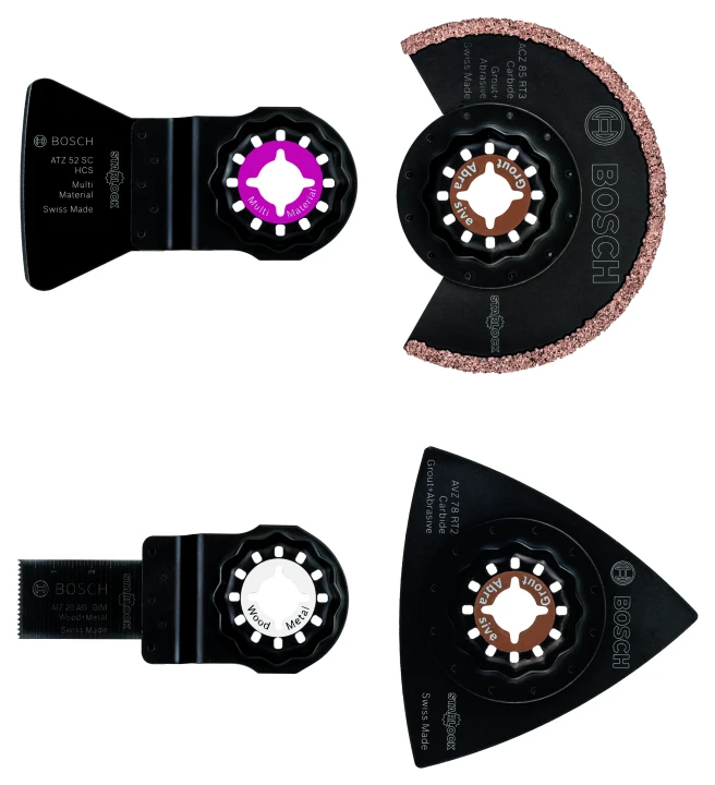 Kit 4 acc Starlock Carrelage; sciage/déjointage/grattage