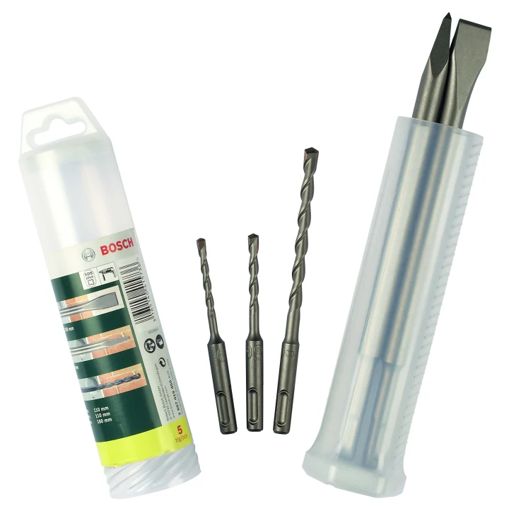 Kit de 2 burins et 3 forets SDS+