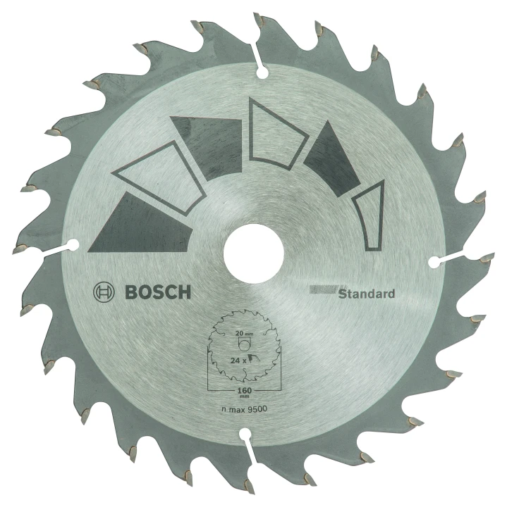 Lame scie circulaire Bois 160x20/16x2,2mm ; 24D