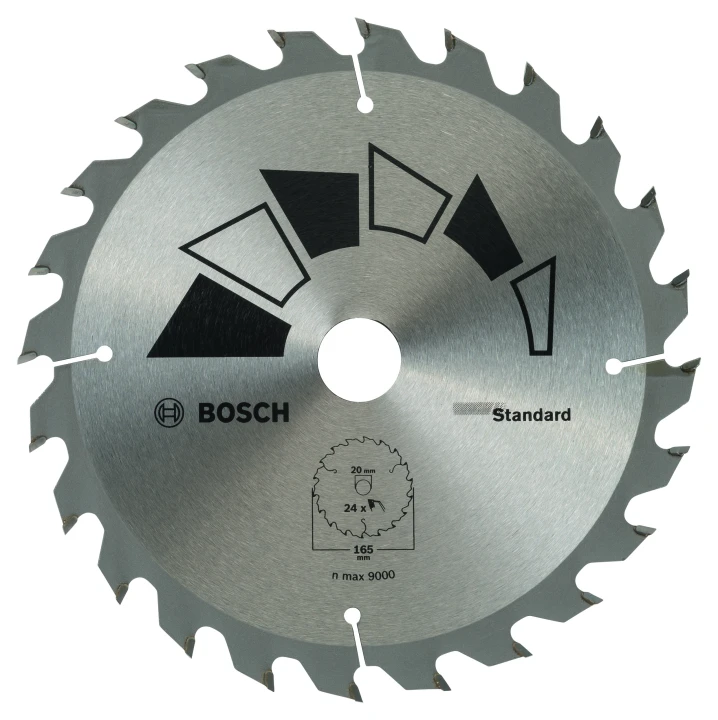 Lame scie circulaire Bois 165x20/16x1,6mm ; 24D