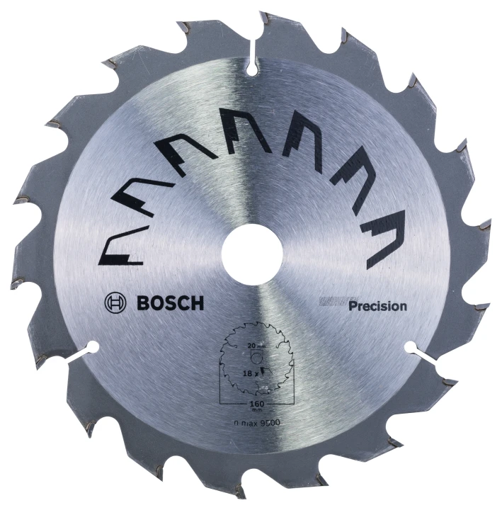 Lame scie circulaire Précision Bois 160x20/16x2,5mm ; 18D