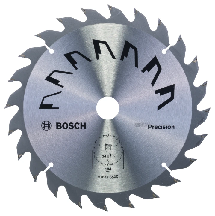 Lame scie circulaire Précision Bois 184x16x2,5mm ; 24D