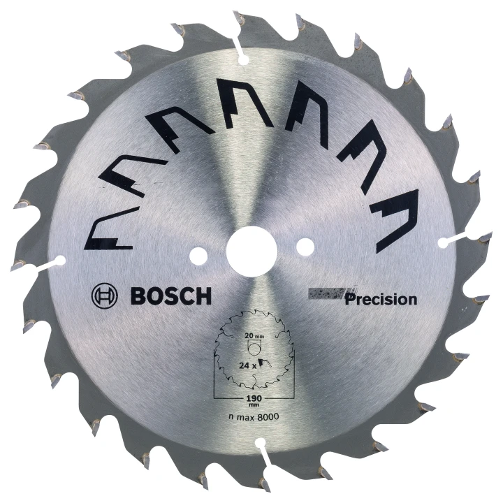 Lame scie circulaire Précision Bois 190x20/16x2,5mm ; 24D