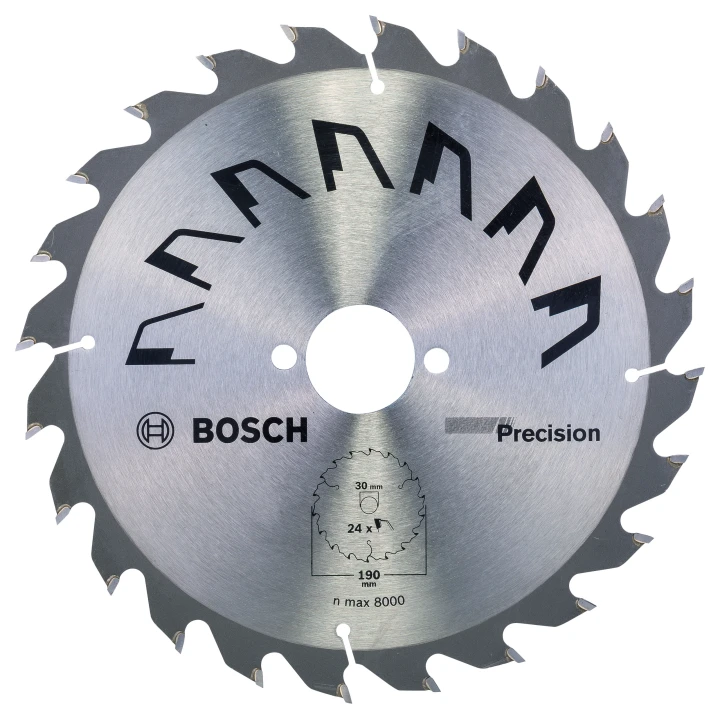 Lame scie circulaire Précision Bois 190x30x2,5mm ; 24D