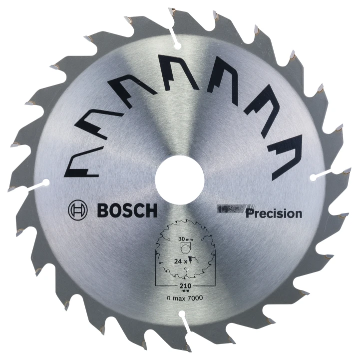 Lame scie circulaire Précision Bois 210x30x2,5mm ; 24D