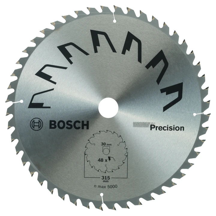Lame scie circulaire Précision Bois 315x30x3,2mm ; 48D