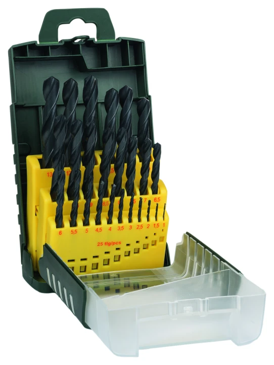 SET 25 FORETS HSS LAMINES 1-13MM