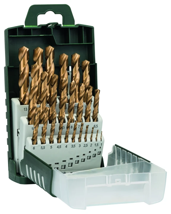 SET 25 FORETS HSS TITANE 1-13MM