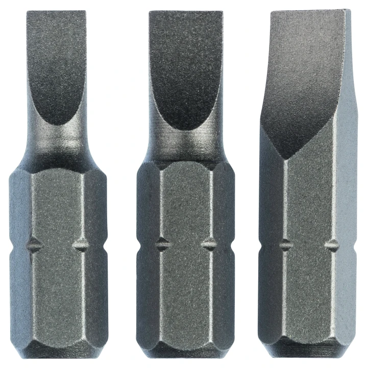 SET 3 EMBOUTS PLATS 0,6/0,8/1,2 25MM