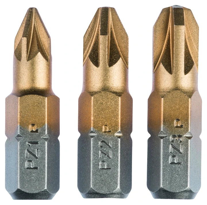 SET 3 EMBOUTS TITANIUM PZ1/2/3 25mm
