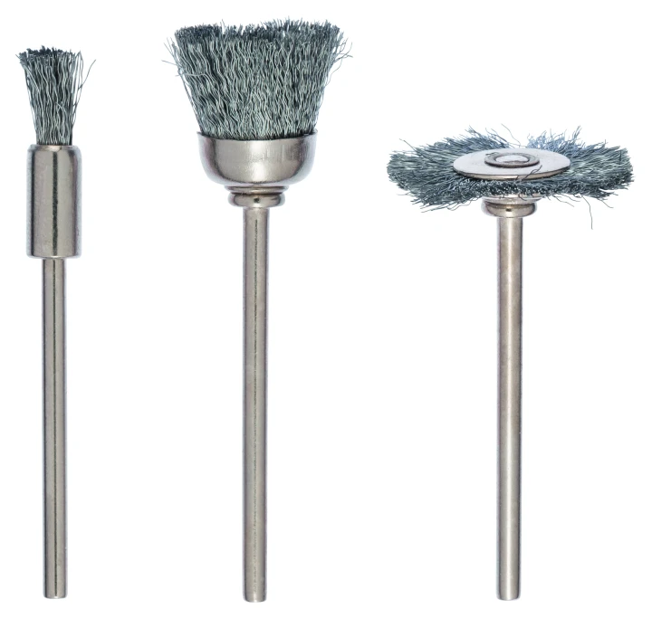 SET DE 3 MINI BROSSES FILS D'ACIER