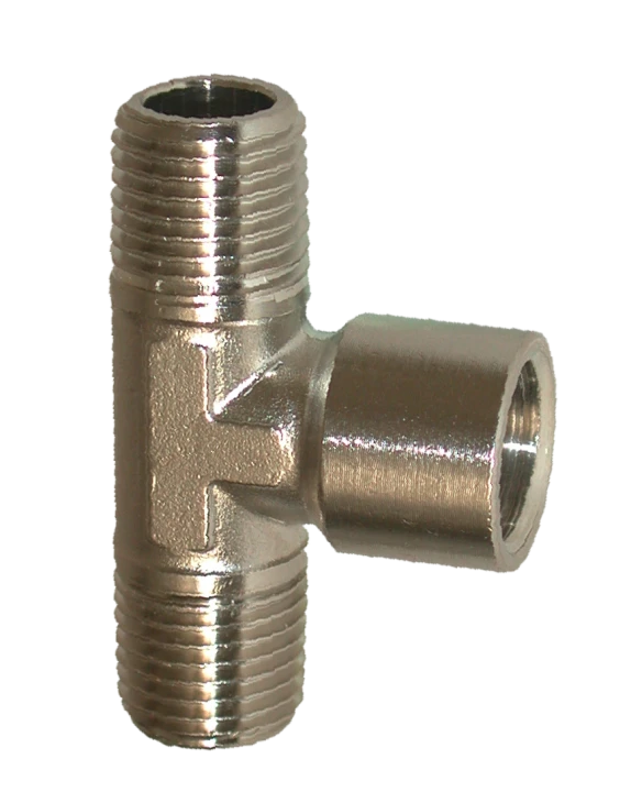 Té : 1/4" Mâle/Femelle/Mâle