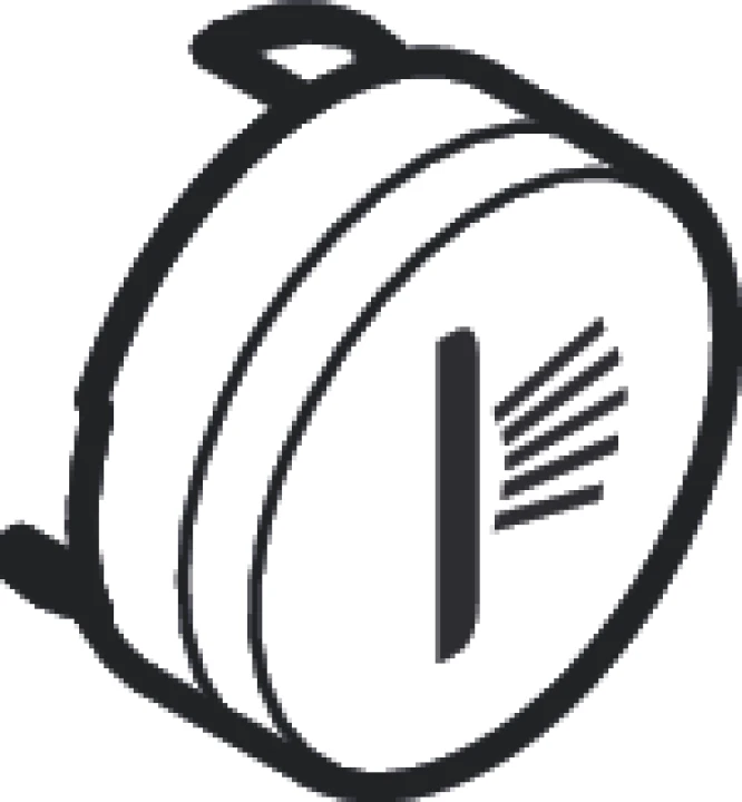 Bouton douche latéral