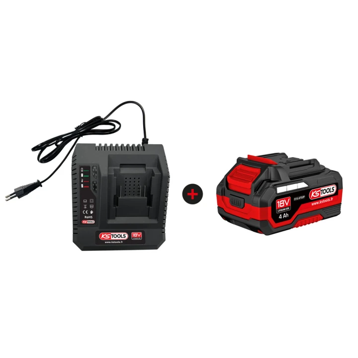 CHARGEUR RAPIDE + BATTERIE 18V 4AH