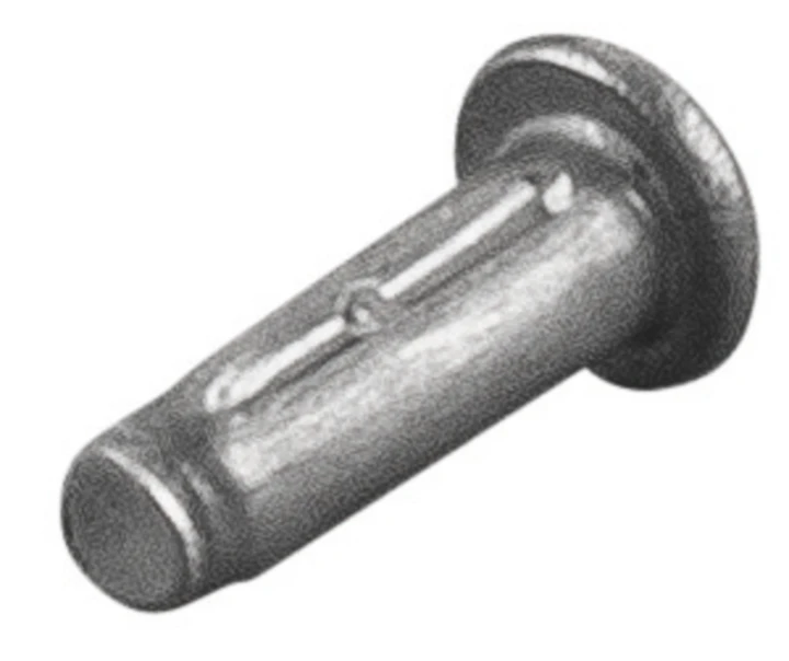 Clou cannelé demi-rond