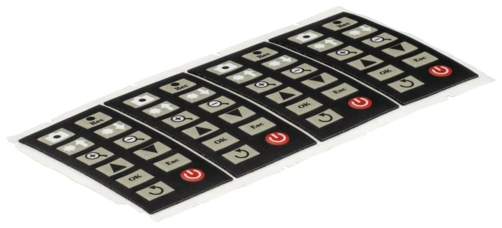 Film touches clavier