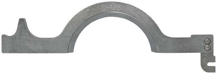 Mors serrage dr. Ø 125 mm, 45°