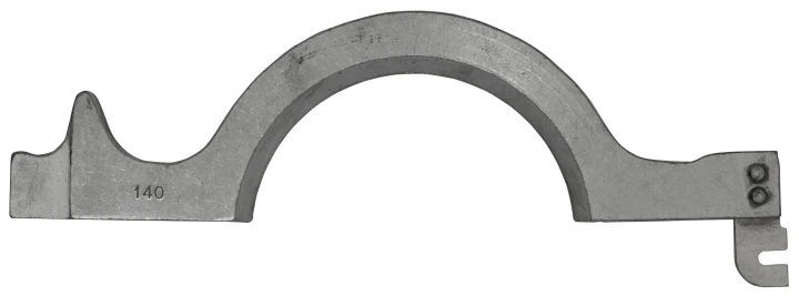 Mors serrage dr. Ø 140 mm, 45°
