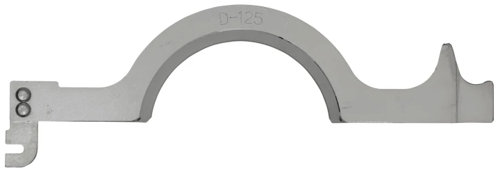 Mors serrage g. Ø 125 mm, 45°