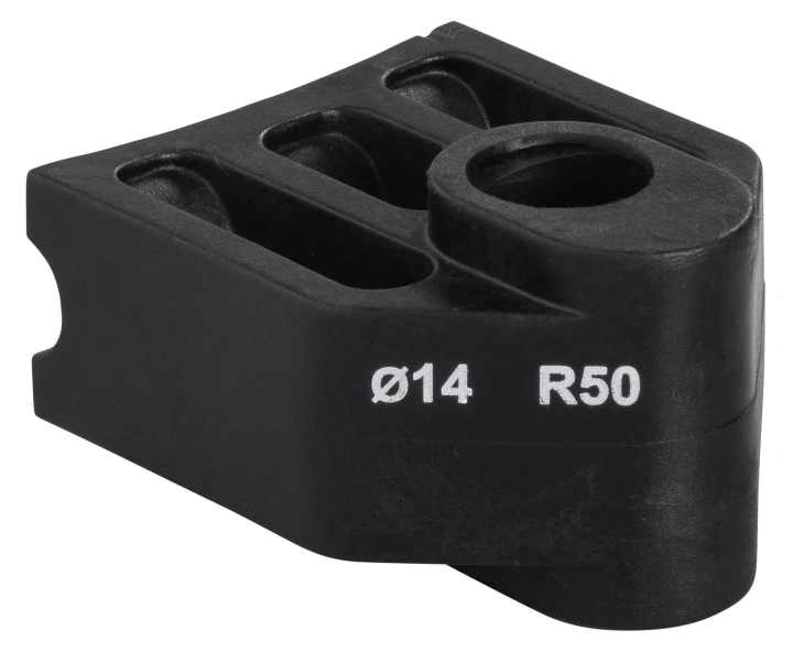 Pièce coulissante Ø 14, R50