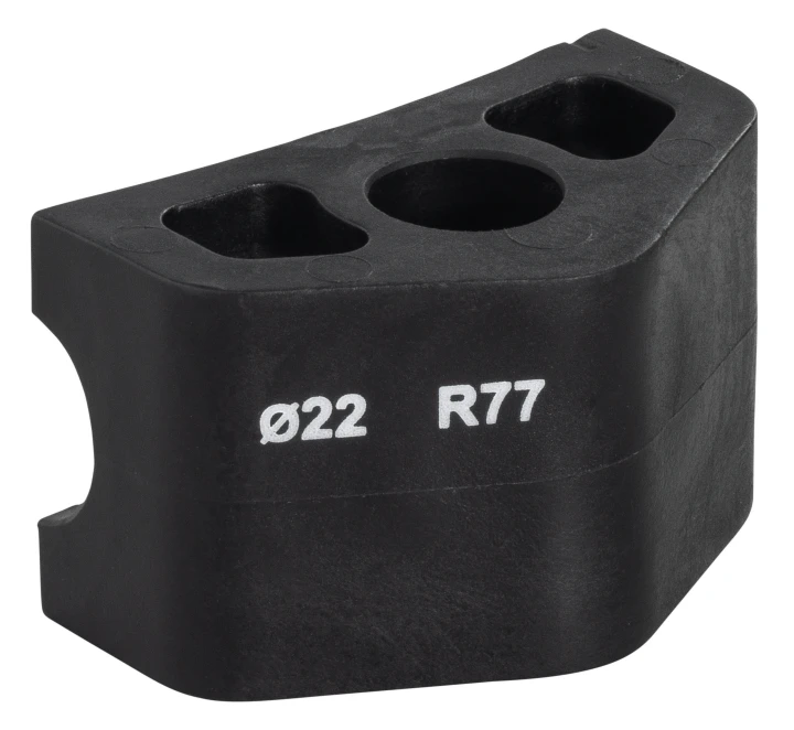 Pièce coulissante Ø 22, R77