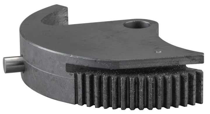 Segment denté monté