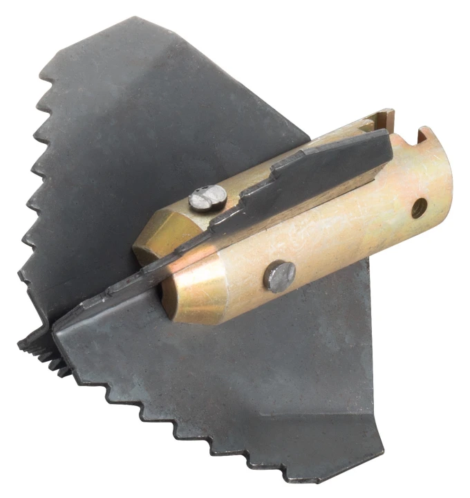 Tête lames croisées dentées