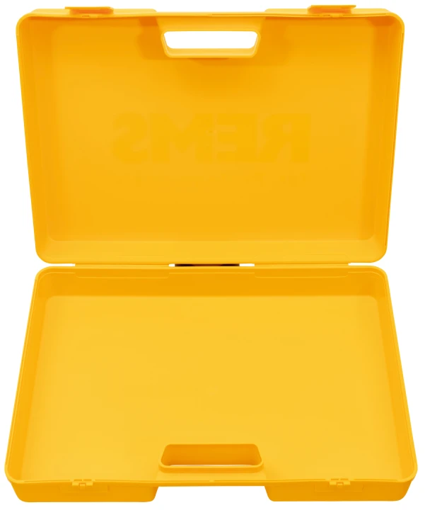 Valise plastique jaune