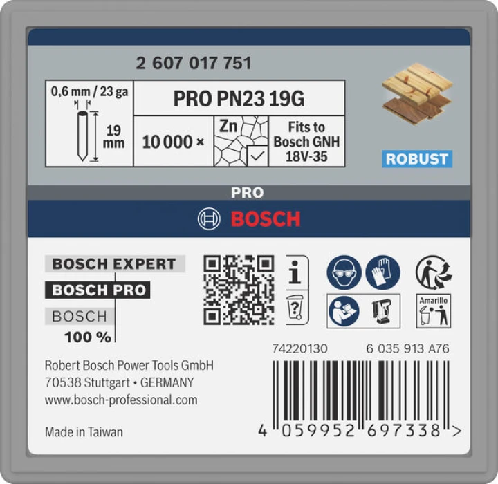 10 000 clous PRO PN23G 19mm GN