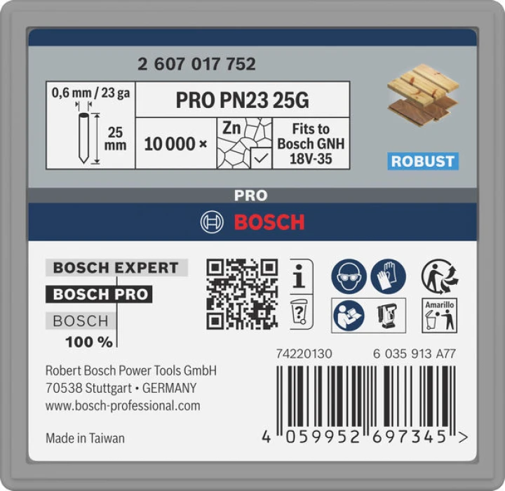 10 000 clous PRO PN23G 25mm GN