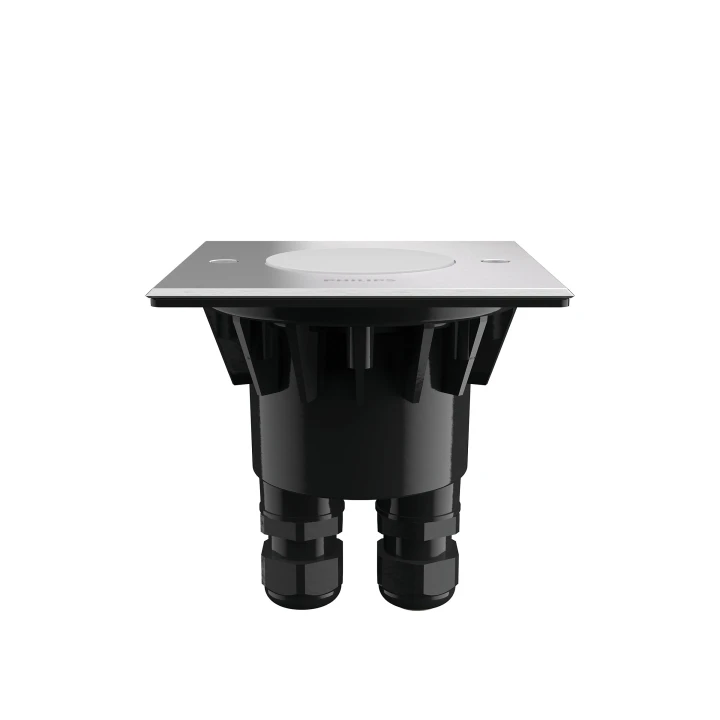 Crust recessed inox 1x3W 230V