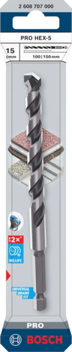 Foret beton PRO HEX-5 15x100x1