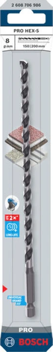 Foret beton PRO HEX-5 8x150x20