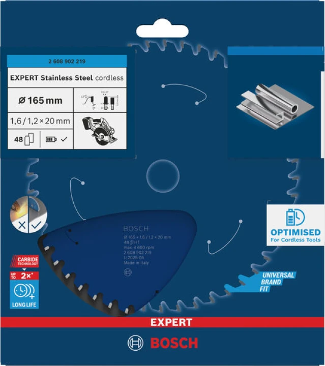 LSC SF EXPERT Inox 165x20x1,6x