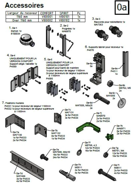 Accessoires VISPR angle >140