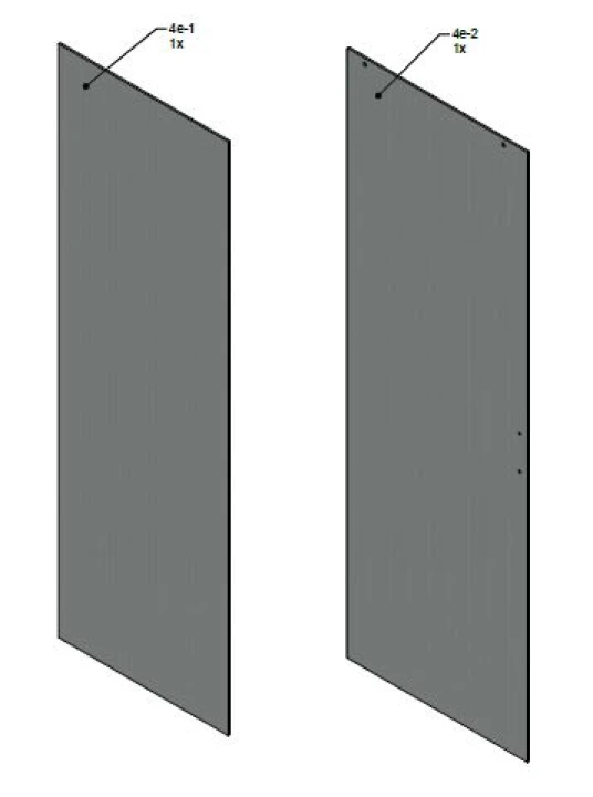 Porte et fixe v.clair VI120P