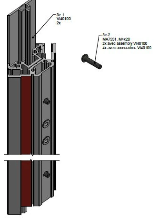 Profilé angle avt porte VINATA