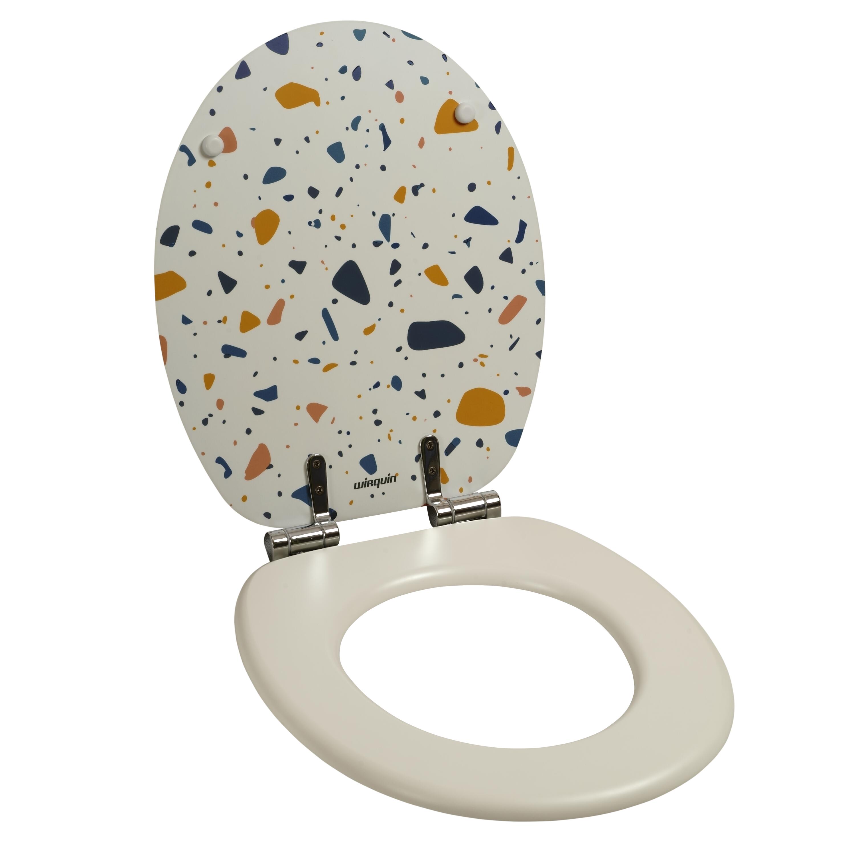 ABATTANT BOIS WOODY TERRAZZO