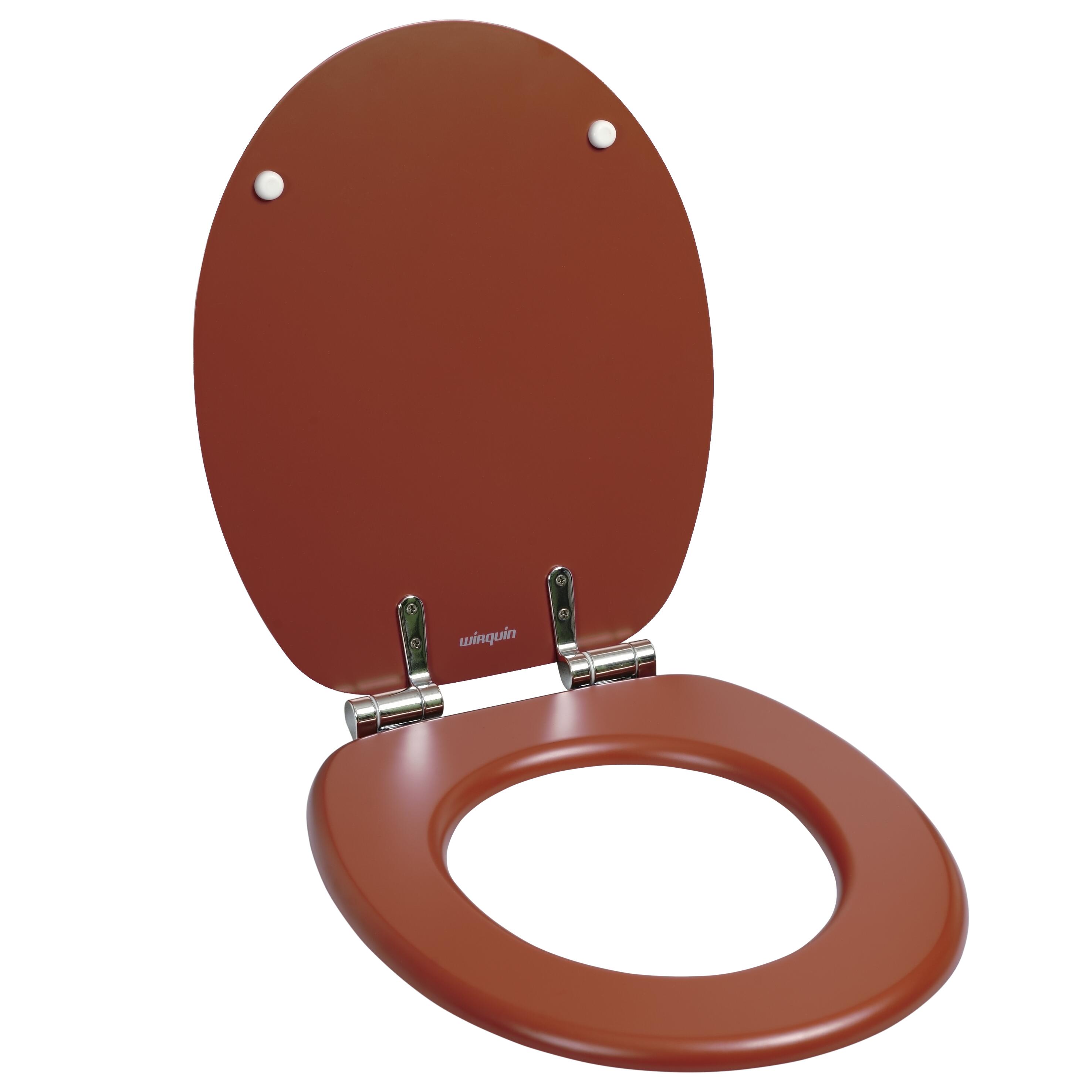 ABATTANT BOIS WOODY TERRACOTTA