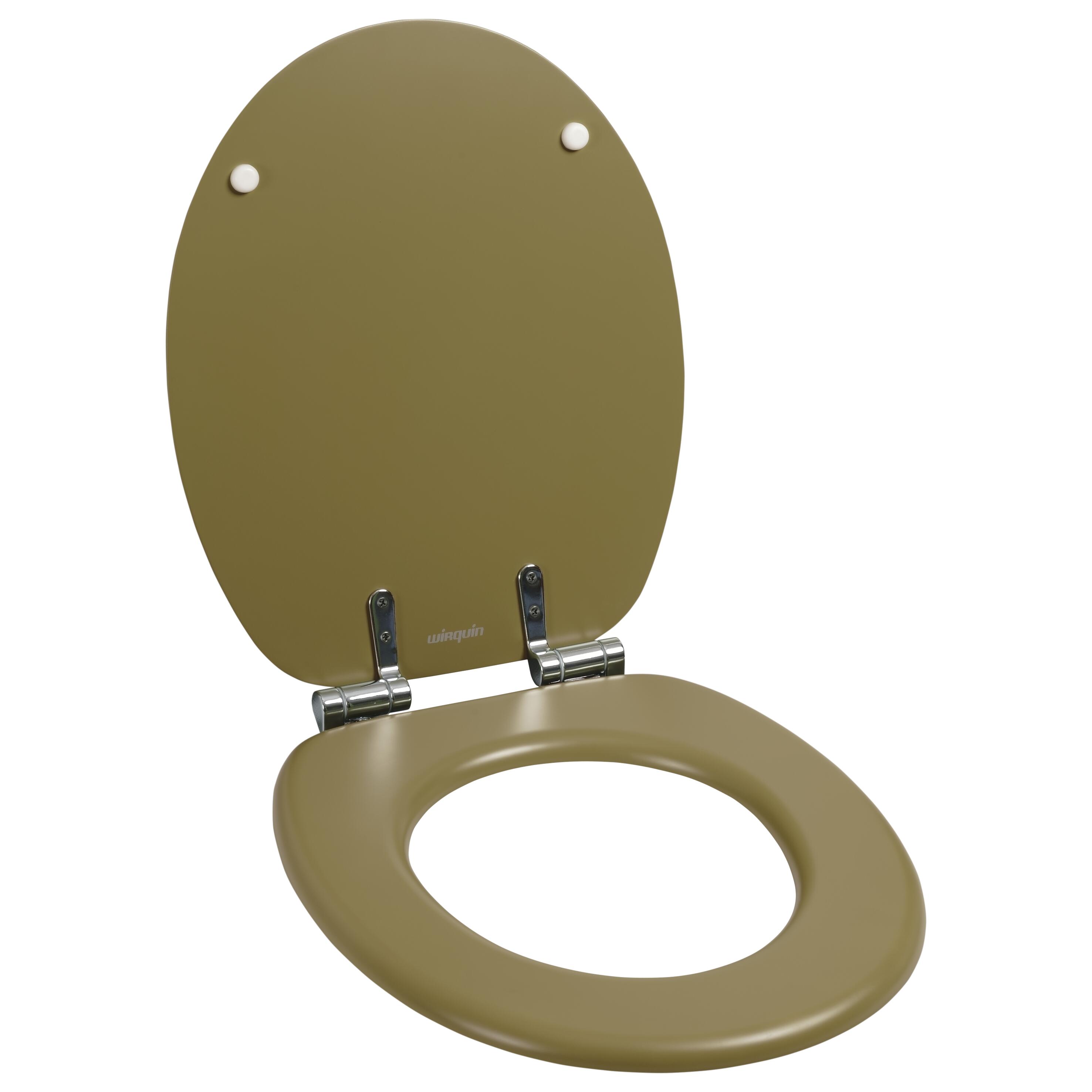 ABATTANT BOIS WOODY VERT OLIVE